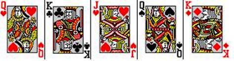five cards
